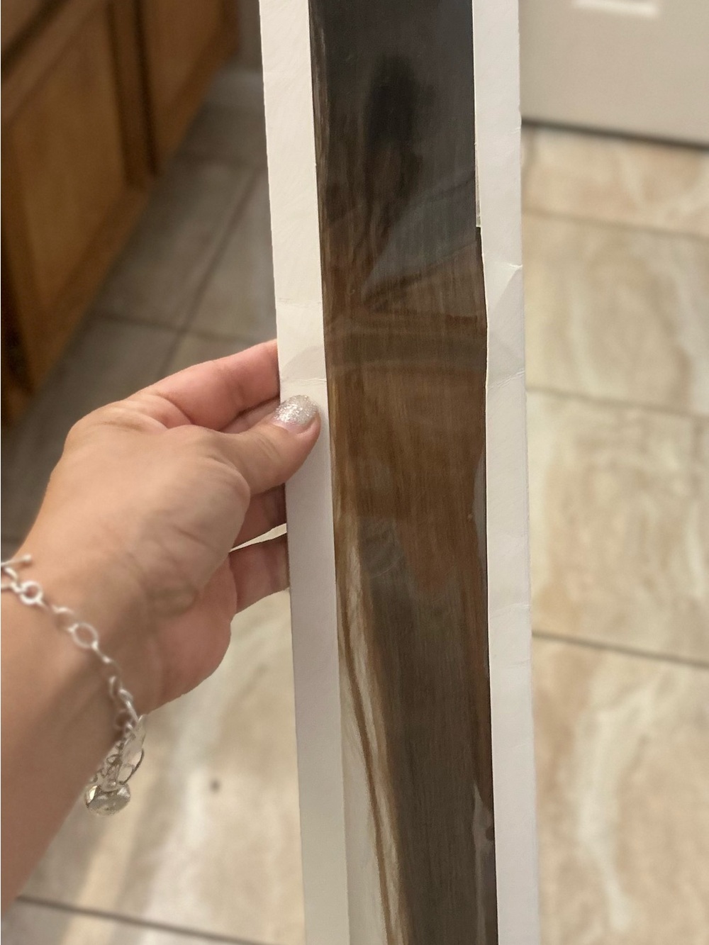 22” Ombre Tape-In Hair Extensions - Dark Brown to Light Brown/Remy Human hair